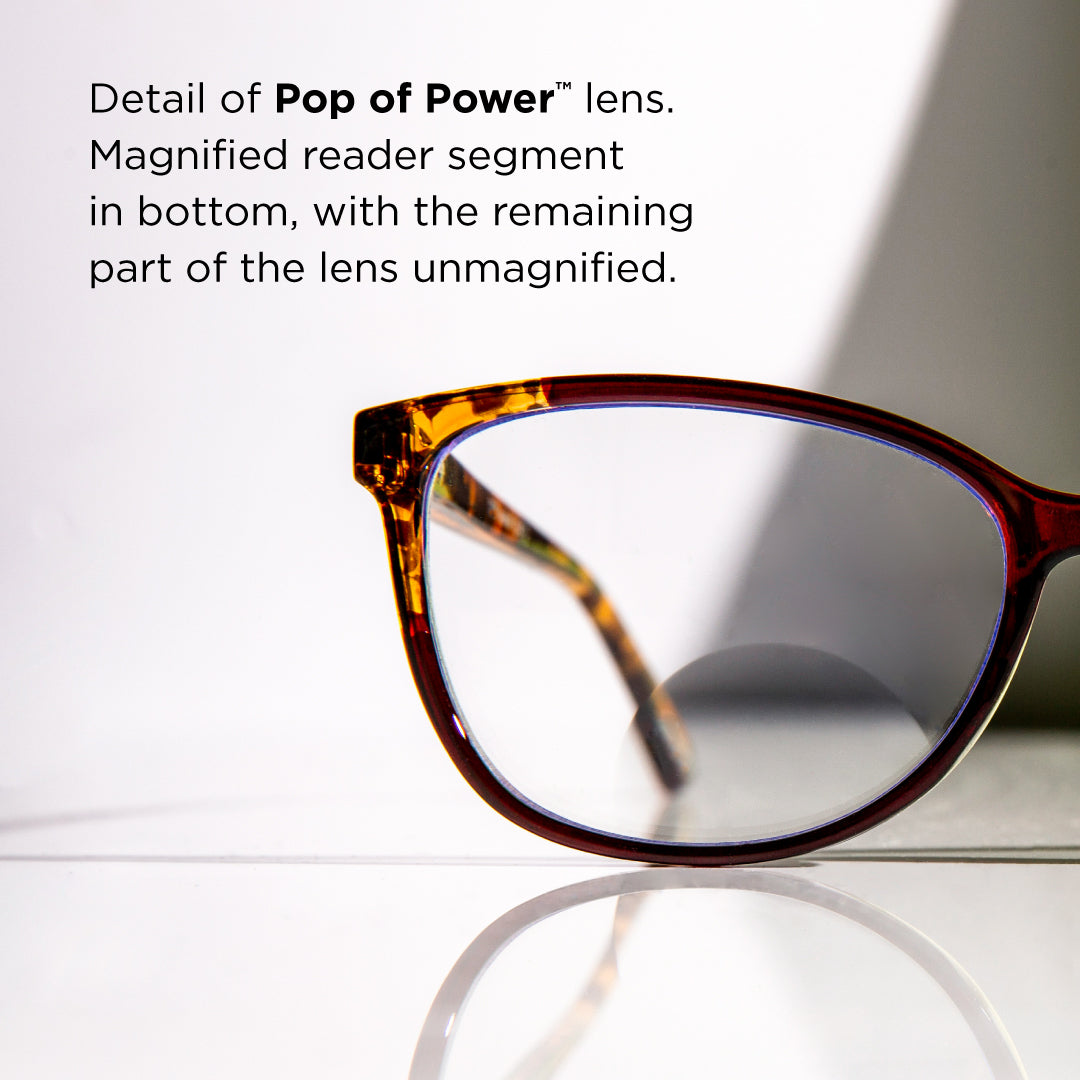 Austin Pop of Power™ Bifocal Style Blue Light Readers