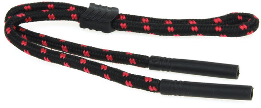 Speckled Nylon Black & Red Cord