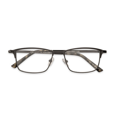 Austin Pop of Power™ Bifocal Style Blue Light Readers - Blue Light Reader - Bifocal - Gunmetal Grey - Variant Link