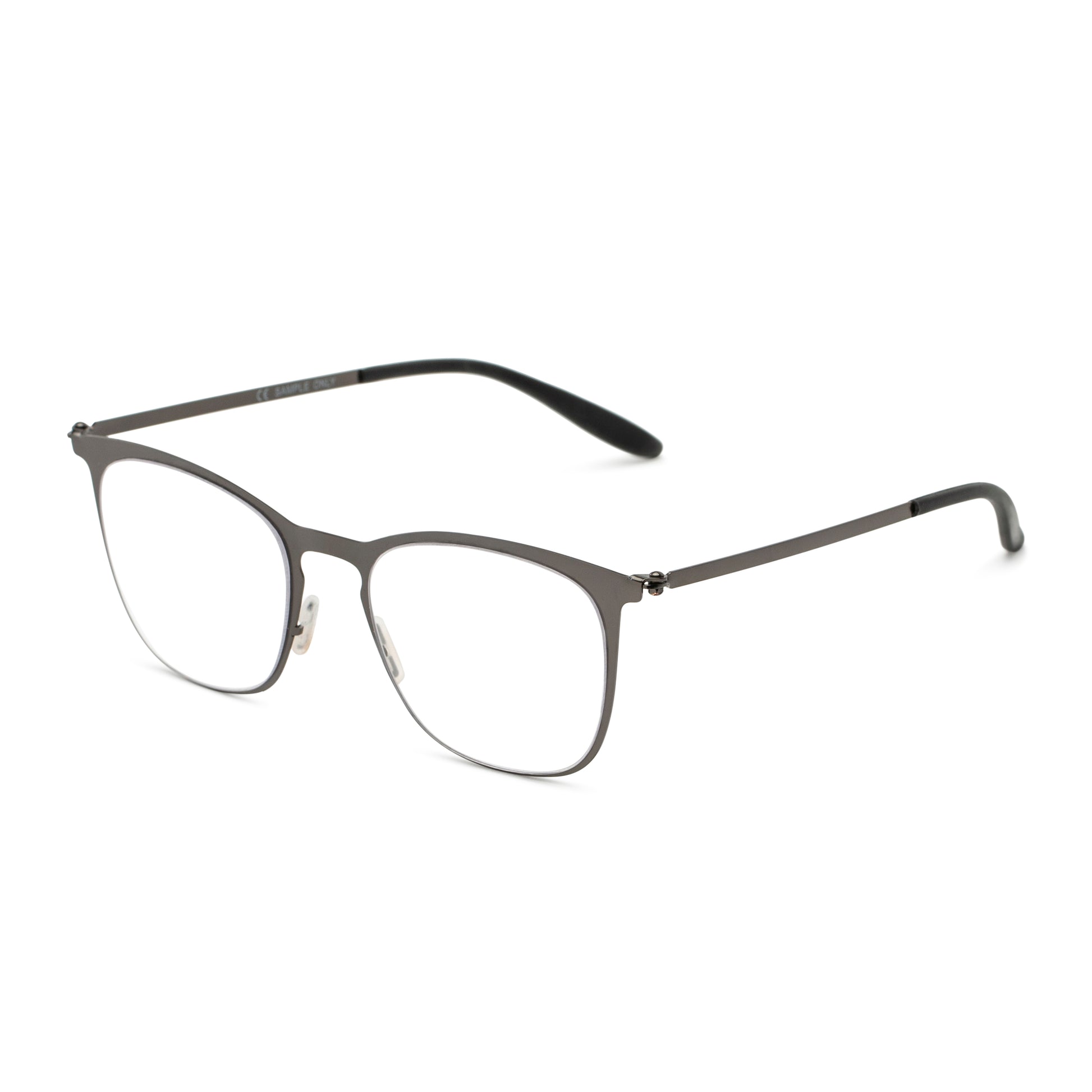 The Liam Super Flat Blue Light Glasses by Foster Grant® - Blue Light Reader - Unmagnified - Dark Red - Variant Link
