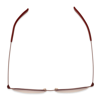 The Liam Super Flat Blue Light Glasses by Foster Grant® - Blue Light Reader - Unmagnified - Dark Red - Variant Link