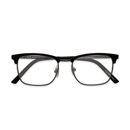 Perkins Pop of Power™ Bifocal Style Blue Light Readers - Blue Light Reader - Bifocal - Black/Gunmetal Grey - Variant Link