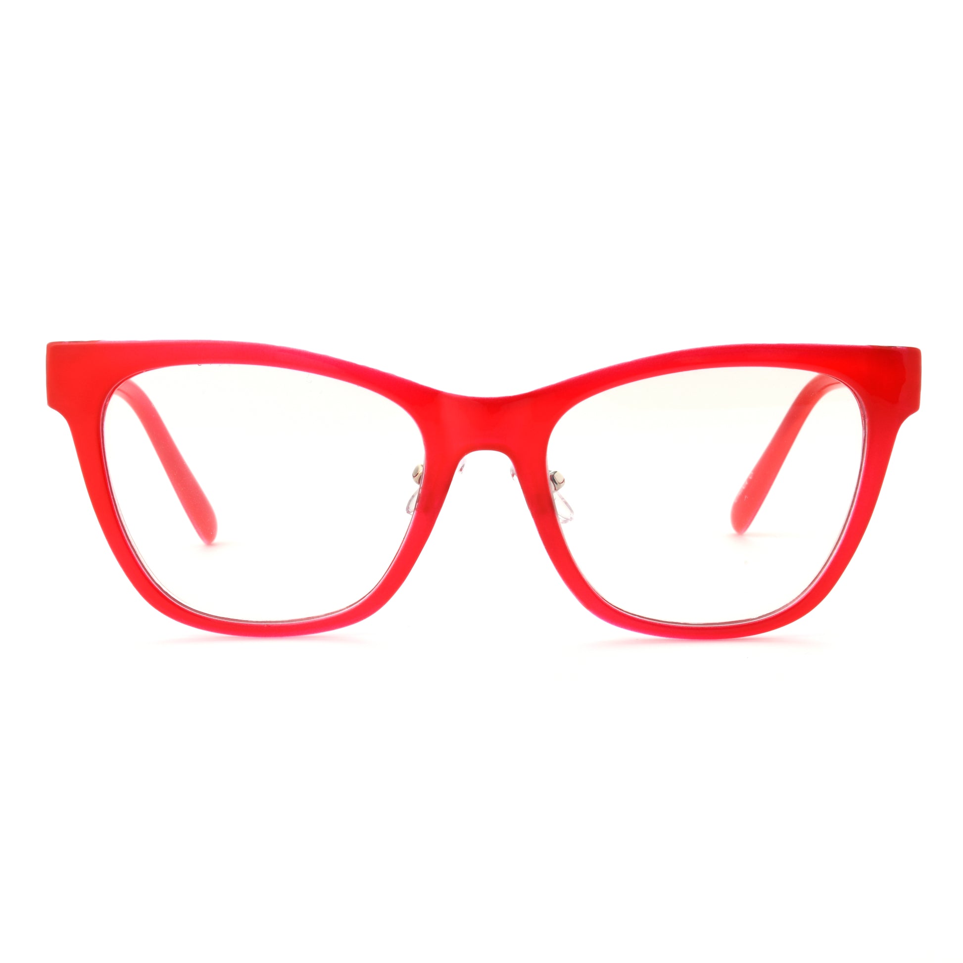 Silver Spring Blue Light Glasses - Blue Light Reader - Unmagnified - Red - Variant Link