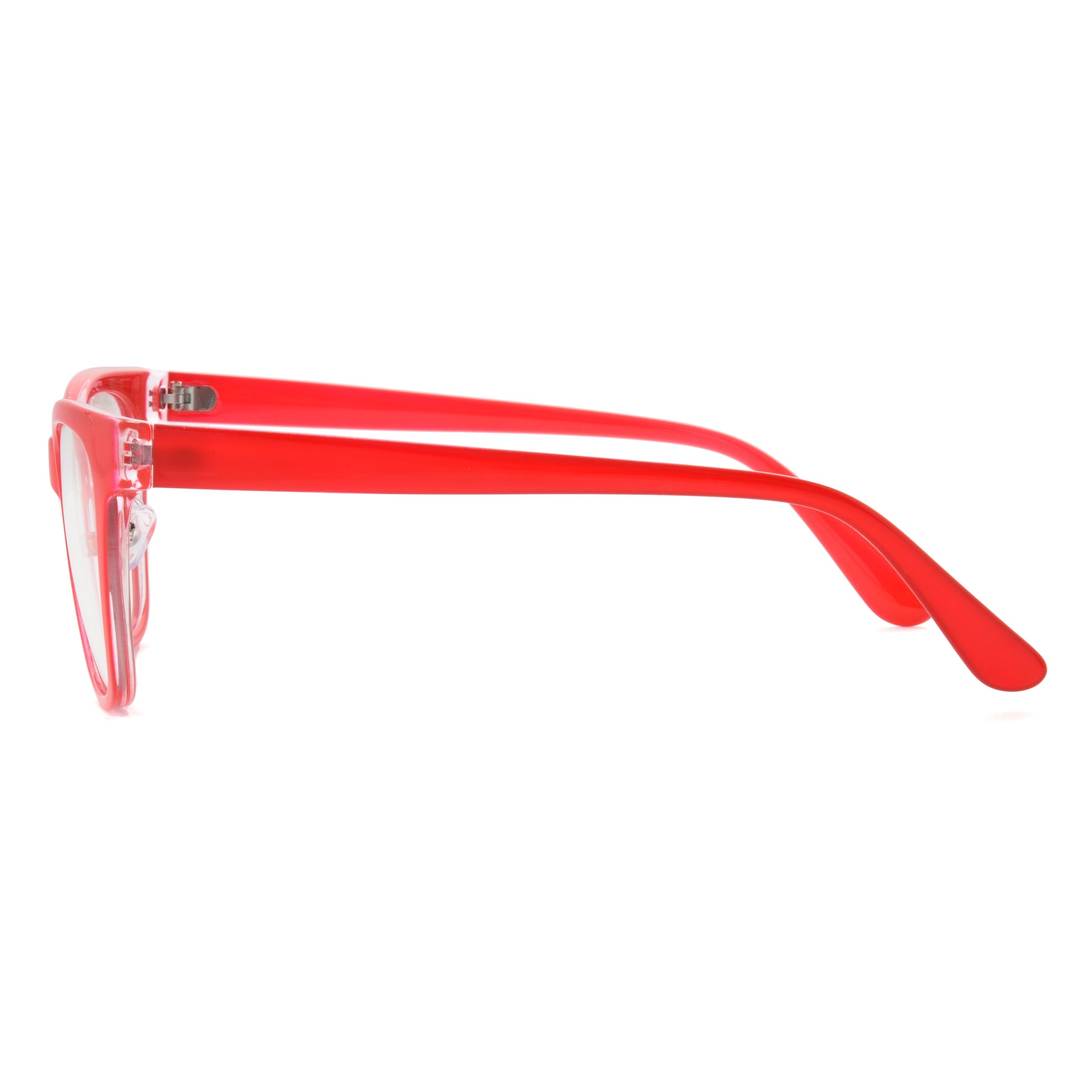 Silver Spring Blue Light Glasses - Blue Light Reader - Unmagnified - Red - Variant Link