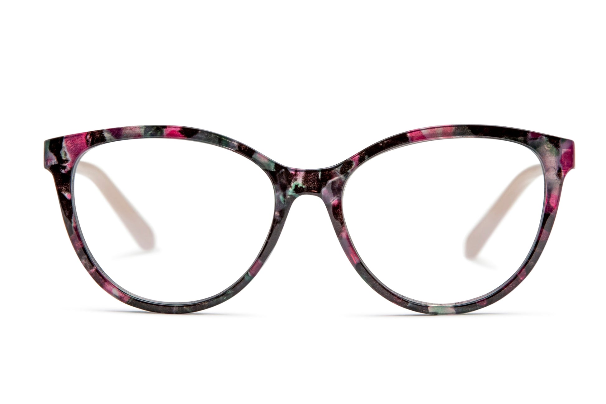 Candra Blue Light Glasses - Blue Light Reader - Unmagnified - Pink - Variant Link