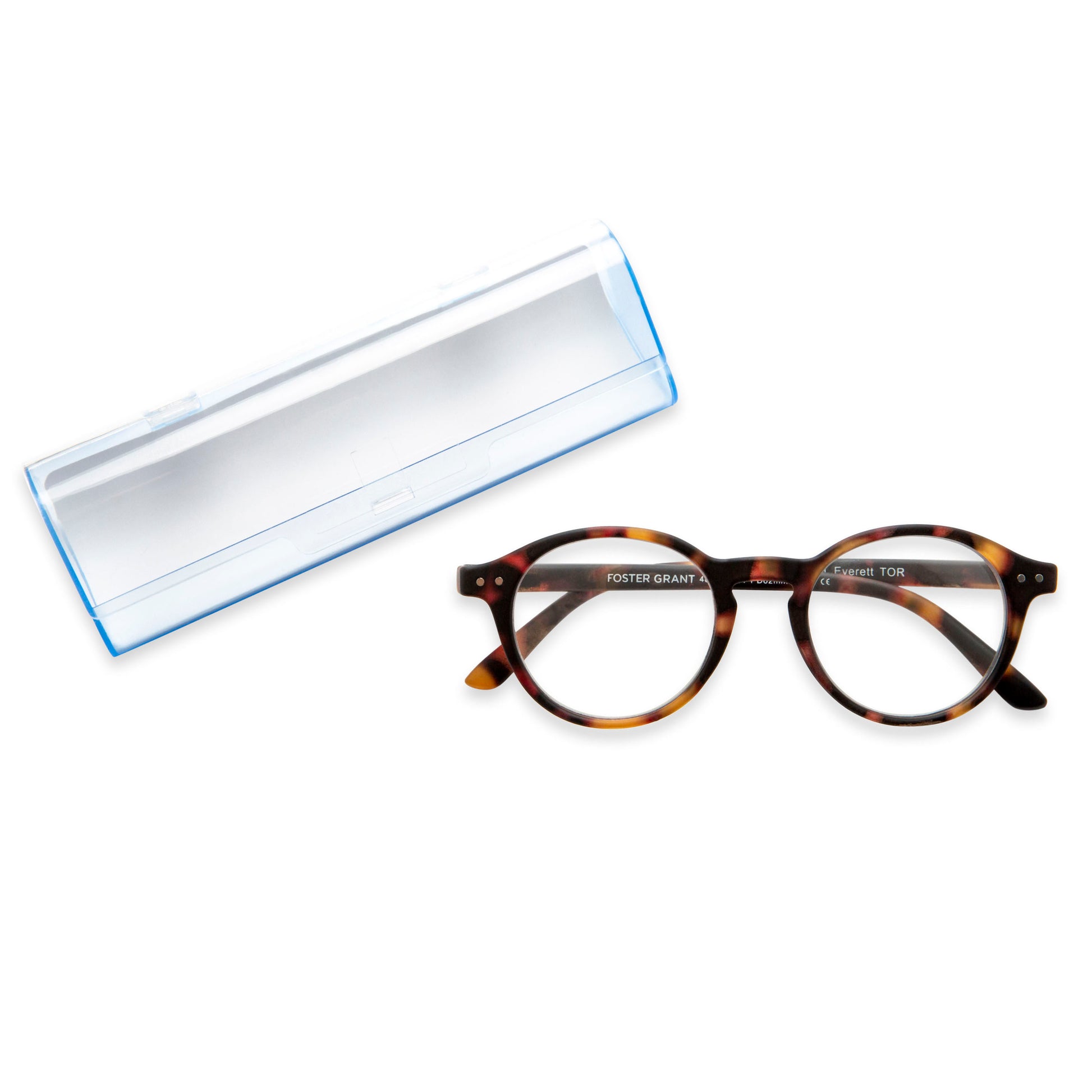 Everett Pop of Power™ Bifocal Style Blue Light Readers - Blue Light Reader - Bifocal - Matte Tortoise - Variant Link