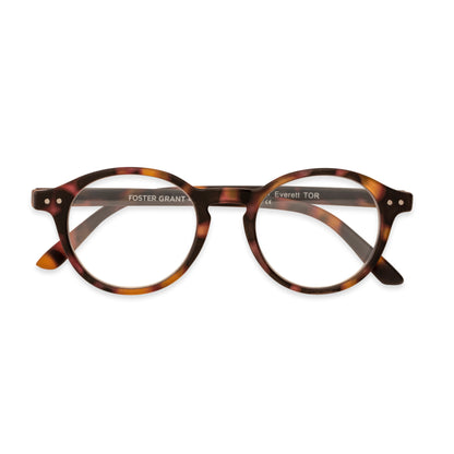 Everett Pop of Power™ Bifocal Style Blue Light Readers - Blue Light Reader - Bifocal - Matte Tortoise - Variant Link