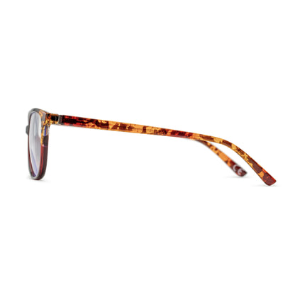 Karleen Pop of Power™ Bifocal Style Blue Light Readers - Blue Light Reader - Bifocal - Red/Tortoise - Variant Link