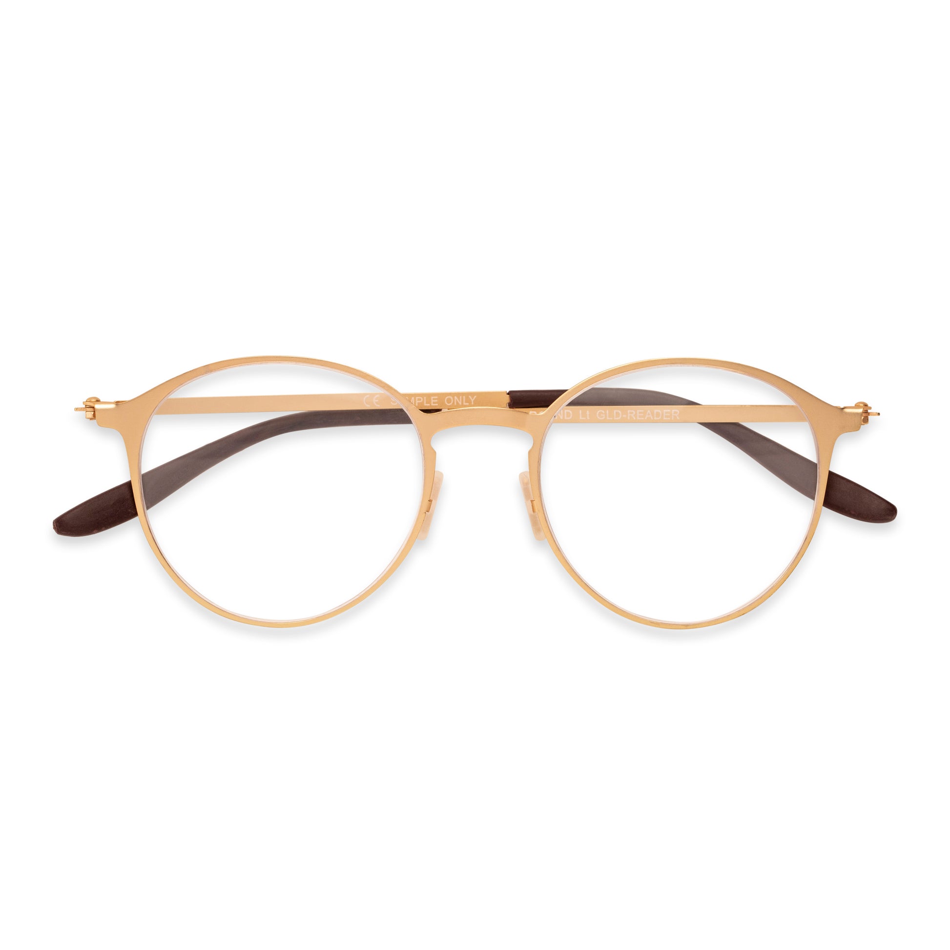 Hayden Super Flat Reading Glasses - Reader - Fully Magnified - Gold - Variant Link