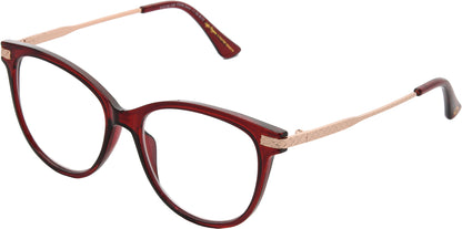 Liliana Multi Focus™ Blue - Blue Light Reader - Multifocal - Wine - Variant Link