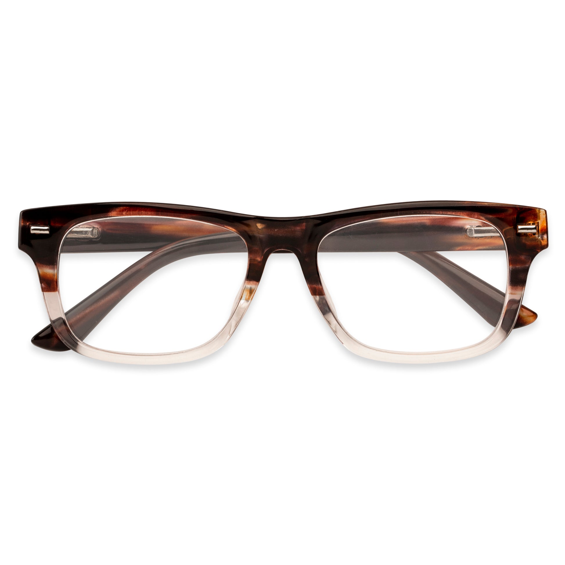 Bayview Reading Glasses - Reader - Fully Magnified - Brown/Clear Fade - Variant Link