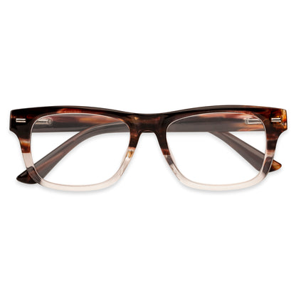 Bayview Reading Glasses - Reader - Fully Magnified - Brown/Clear Fade - Variant Link
