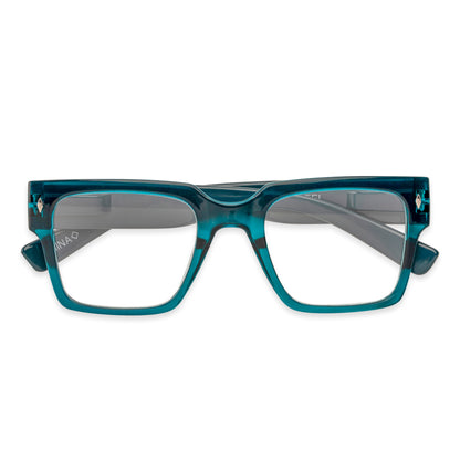 Woodbridge Reading Glasses - Reader - Fully Magnified - Teal Crystal - Variant Link