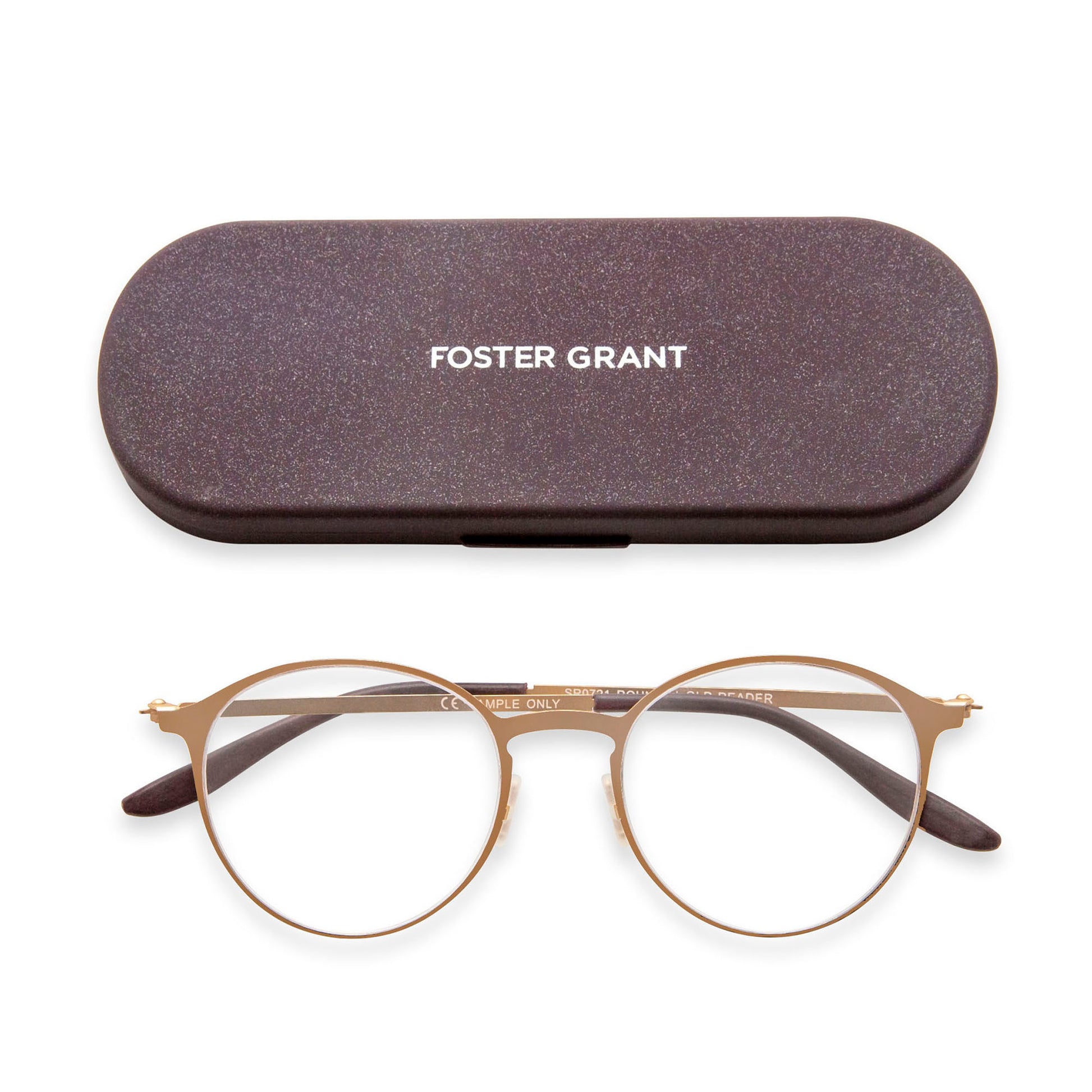 Hayden Super Flat Reading Glasses - Reader - Fully Magnified - Gold - Variant Link