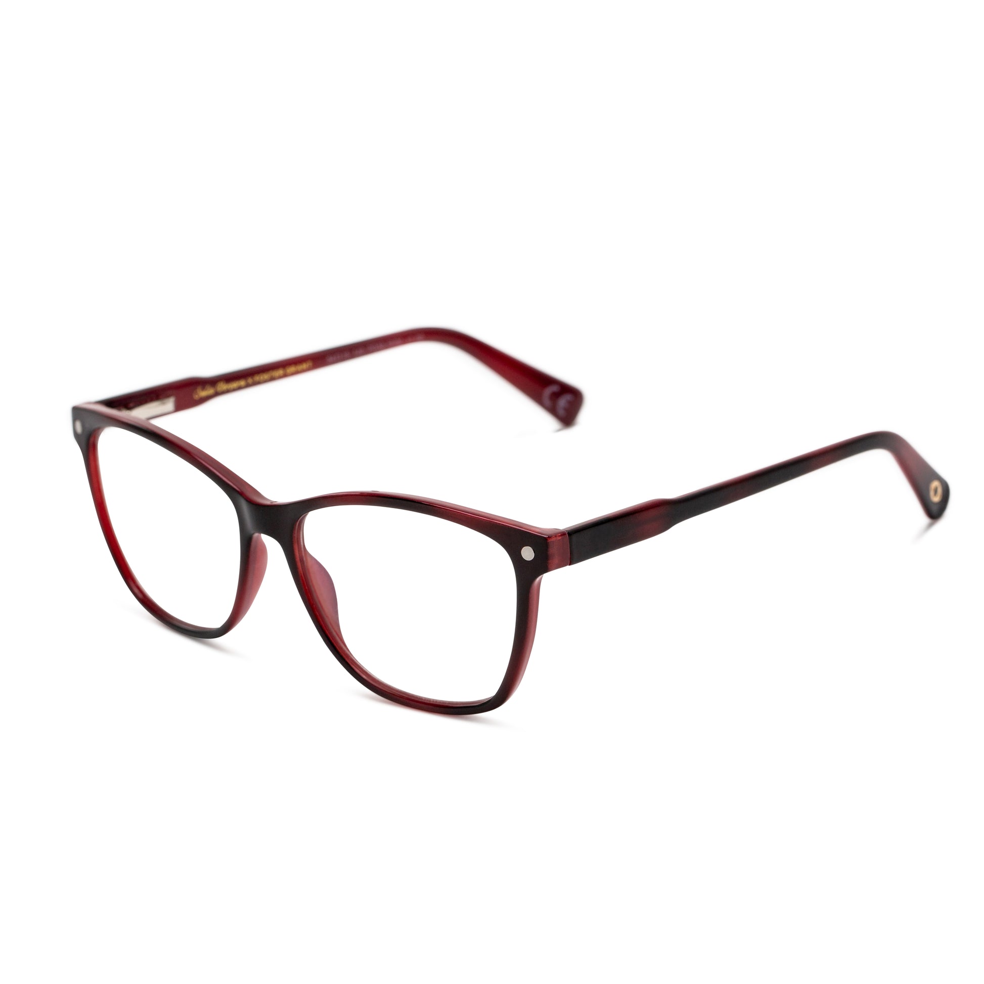 Stefi Blue Light Glasses - Blue Light Reader - Unmagnified - Wine - Variant Link