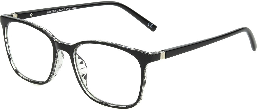 Blue Light e.Glasses Eric Black - Blue Light Reader - Unmagnified - Black - Variant Link