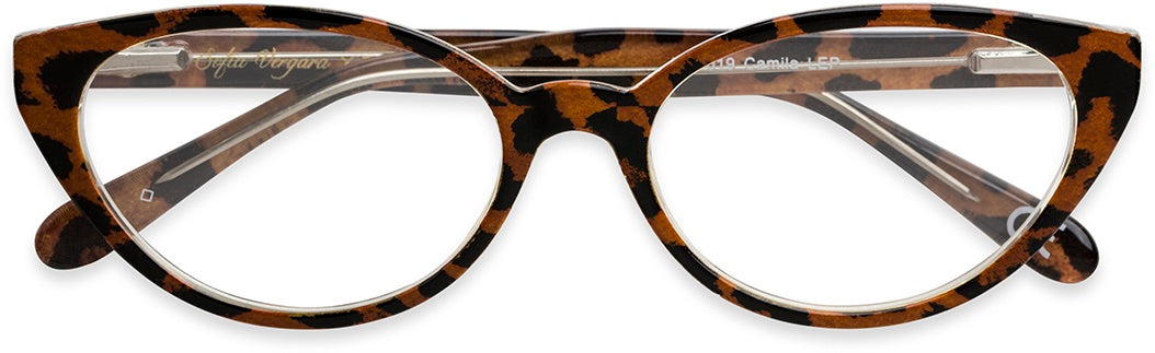 Camila Multi Focus™ Blue - Blue Light Reader - Multifocal - Leopard - Variant Link