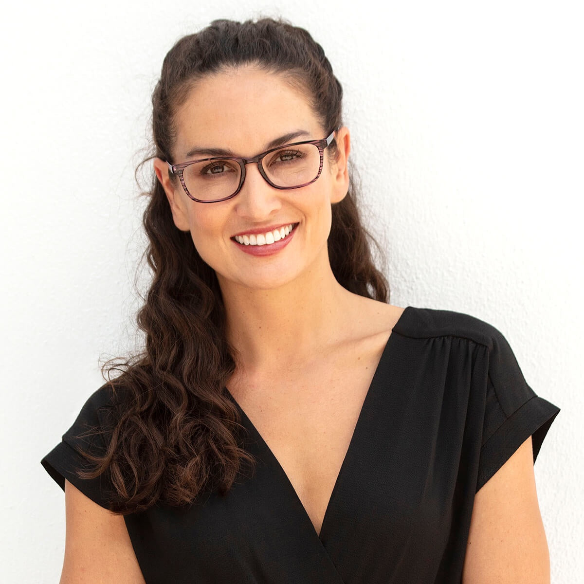 Elana Pop of Power™ Bifocal Style Blue Light Readers - Blue Light Reader - Bifocal - Purple - Variant Link