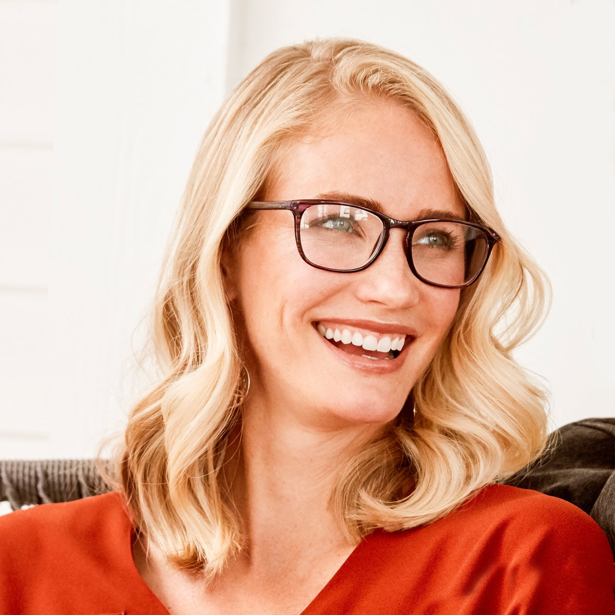 Elana Pop of Power™ Bifocal Style Blue Light Readers - Blue Light Reader - Bifocal - Purple - Variant Link