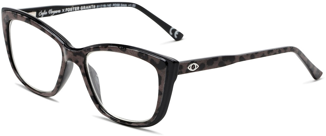 Gloria Multi Focus™ Blue - Blue Light Reader - Multifocal - Black/Leopard - Variant Link