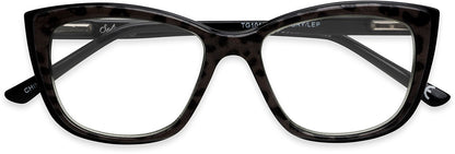 Gloria Multi Focus™ Blue - Blue Light Reader - Multifocal - Black/Leopard - Variant Link