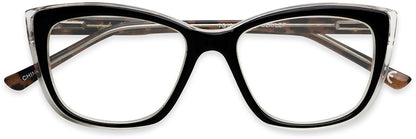 Gloria Multi Focus™ Blue - Blue Light Reader - Multifocal - Black/Leopard - Variant Link