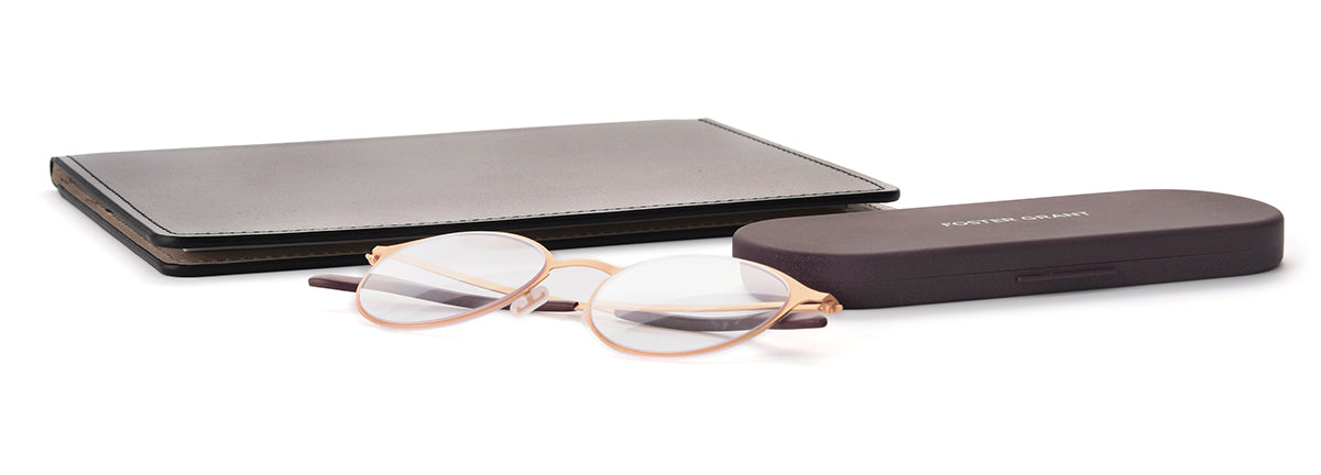 Hayden Super Flat Reading Glasses - Reader - Fully Magnified - Gold - Variant Link