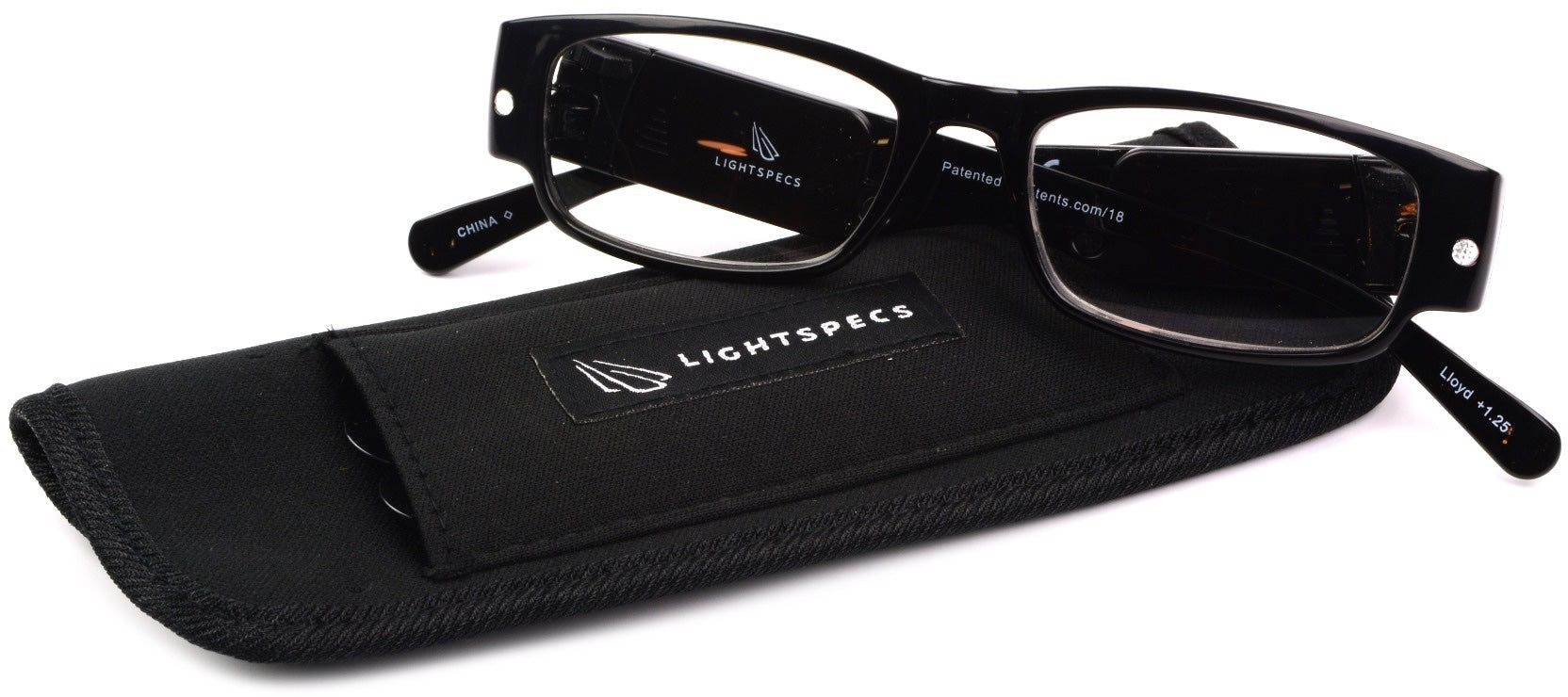 Lloyd Lighted Reading Glasses - Reader - Fully Magnified - Black - Variant Link