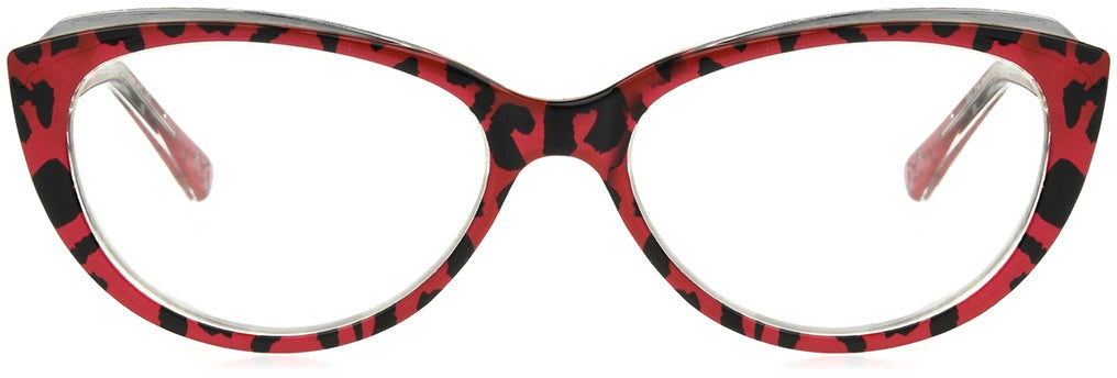 Sofia Multi Focus™ Blue - Blue Light Reader - Multifocal - Red/Leopard - Variant Link