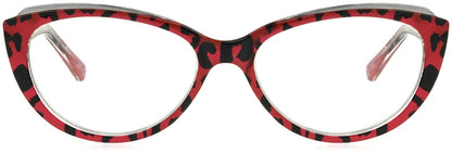 Sofia Multi Focus™ Blue - Blue Light Reader - Multifocal - Red/Leopard - Variant Link