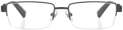 Ti-Tech Dark Gunmetal Semi-Rimless - Reader - Fully Magnified - Gunmetal - Variant Link
