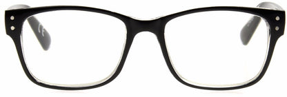 Tristan Pop of Power™ Bifocal Style Blue Light Readers - Blue Light Reader - Bifocal - Black/Clear - Variant Link